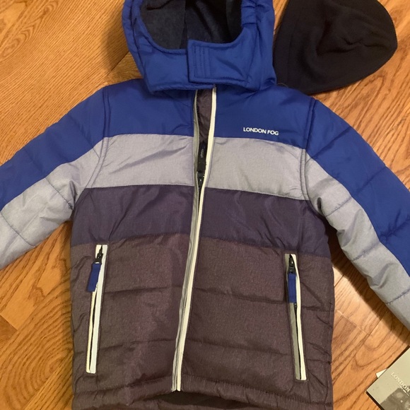 Boys Color Block Puffer Jacket - Picture 4 of 6
